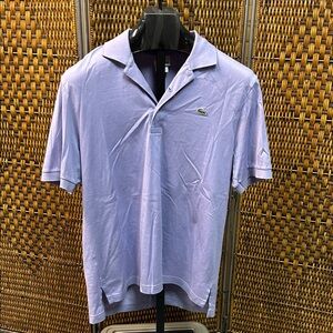 1641 Lacoste Men's Polo Shirt in Soft Lavender Size 5 Large?